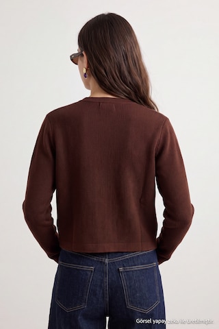Trendyol Gebreid vest in Bruin