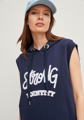 comma casual identity Jurk in Blauw