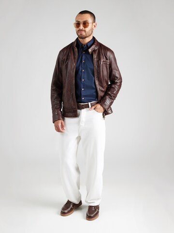 bugatti - Ajuste regular Camisa en azul