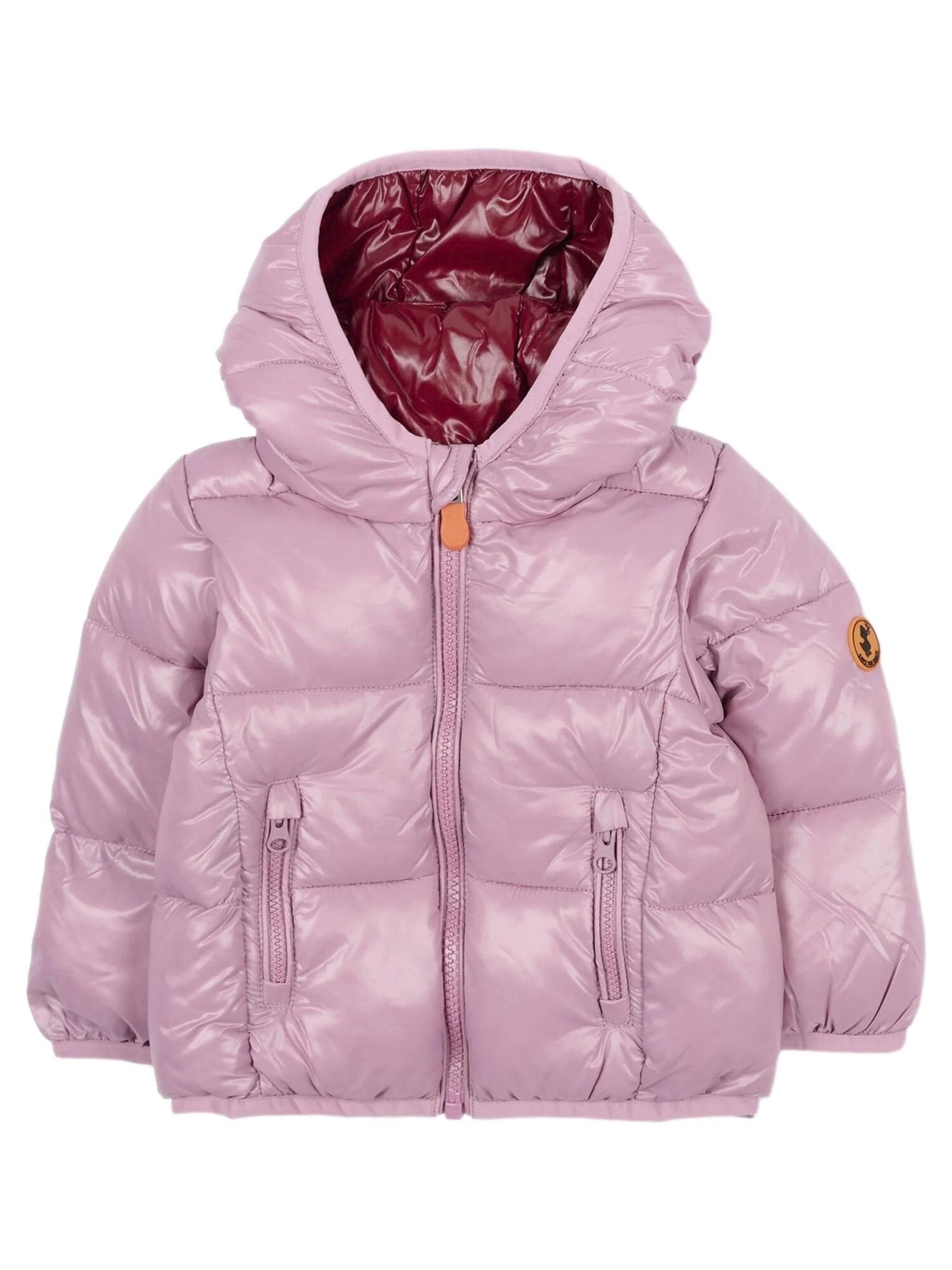 Giacca invernale 'Love baby' di SAVE THE DUCK in rosa: frontale