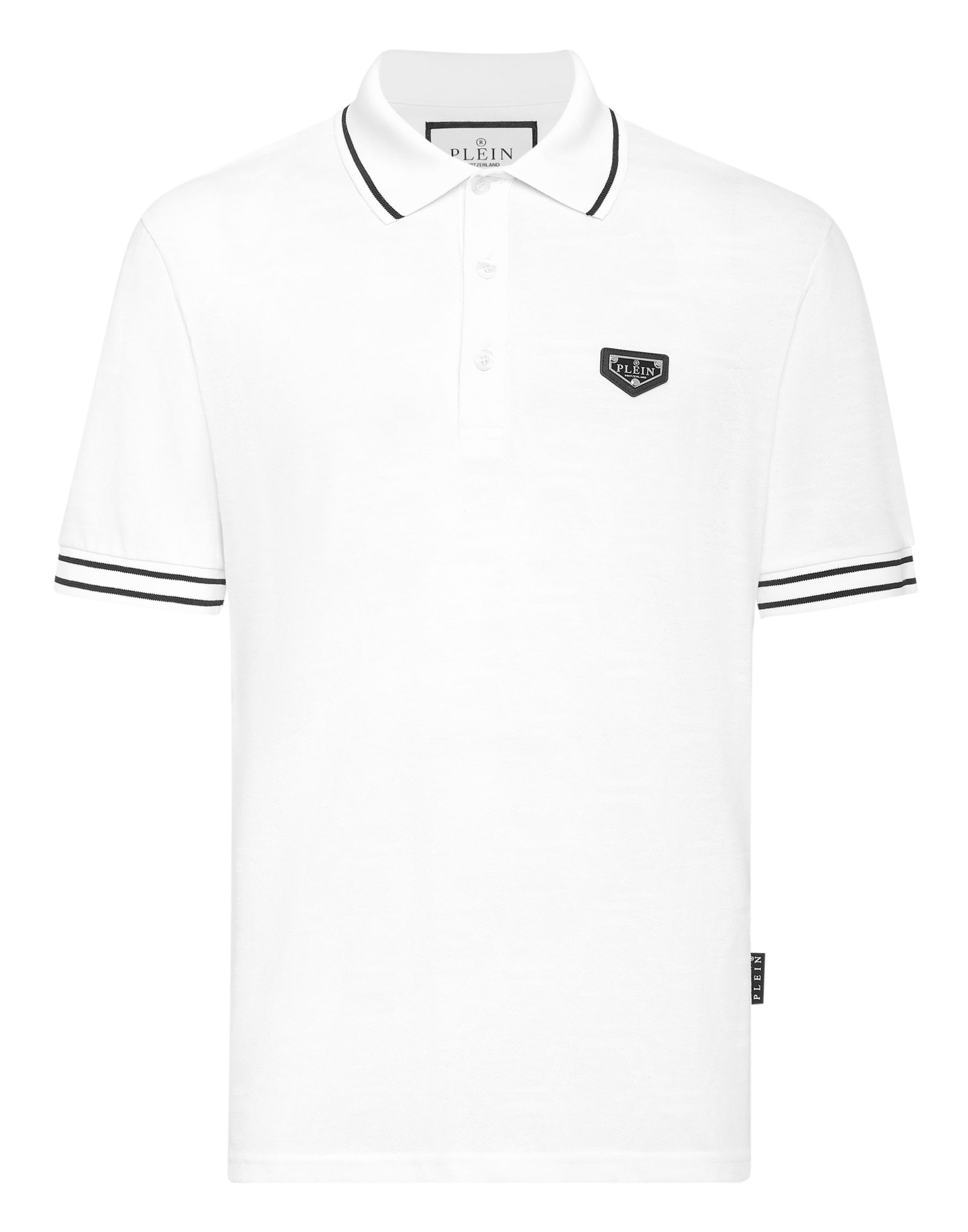 Philipp Plein Poloshirt in schwarz / weiß, Produktansicht