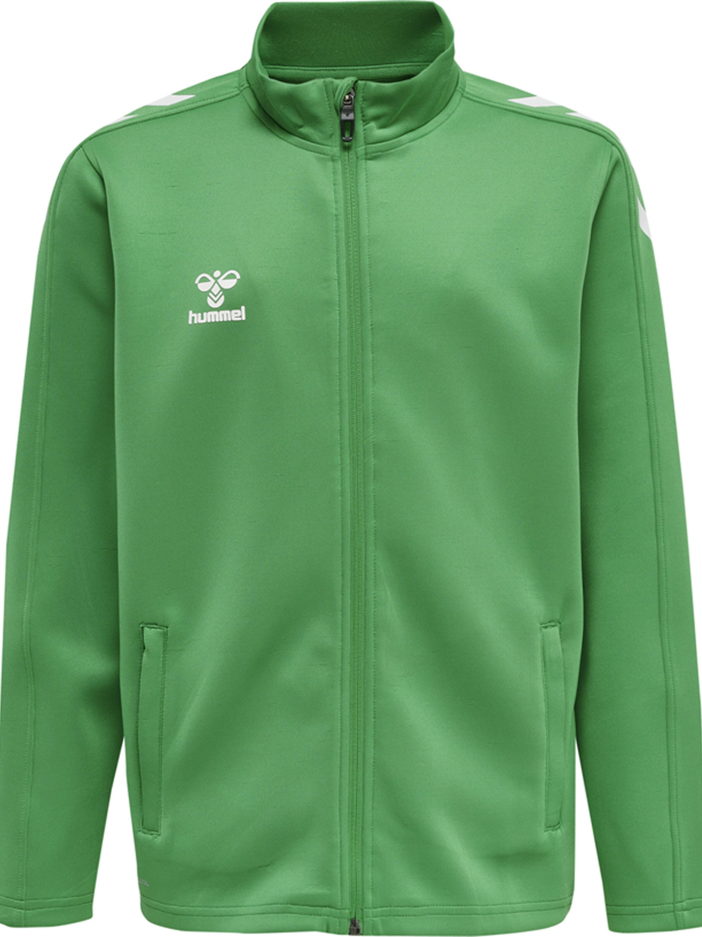 Hummel Sportsweatjacke 'Core Xk Poly' in Grün: Vorderseite