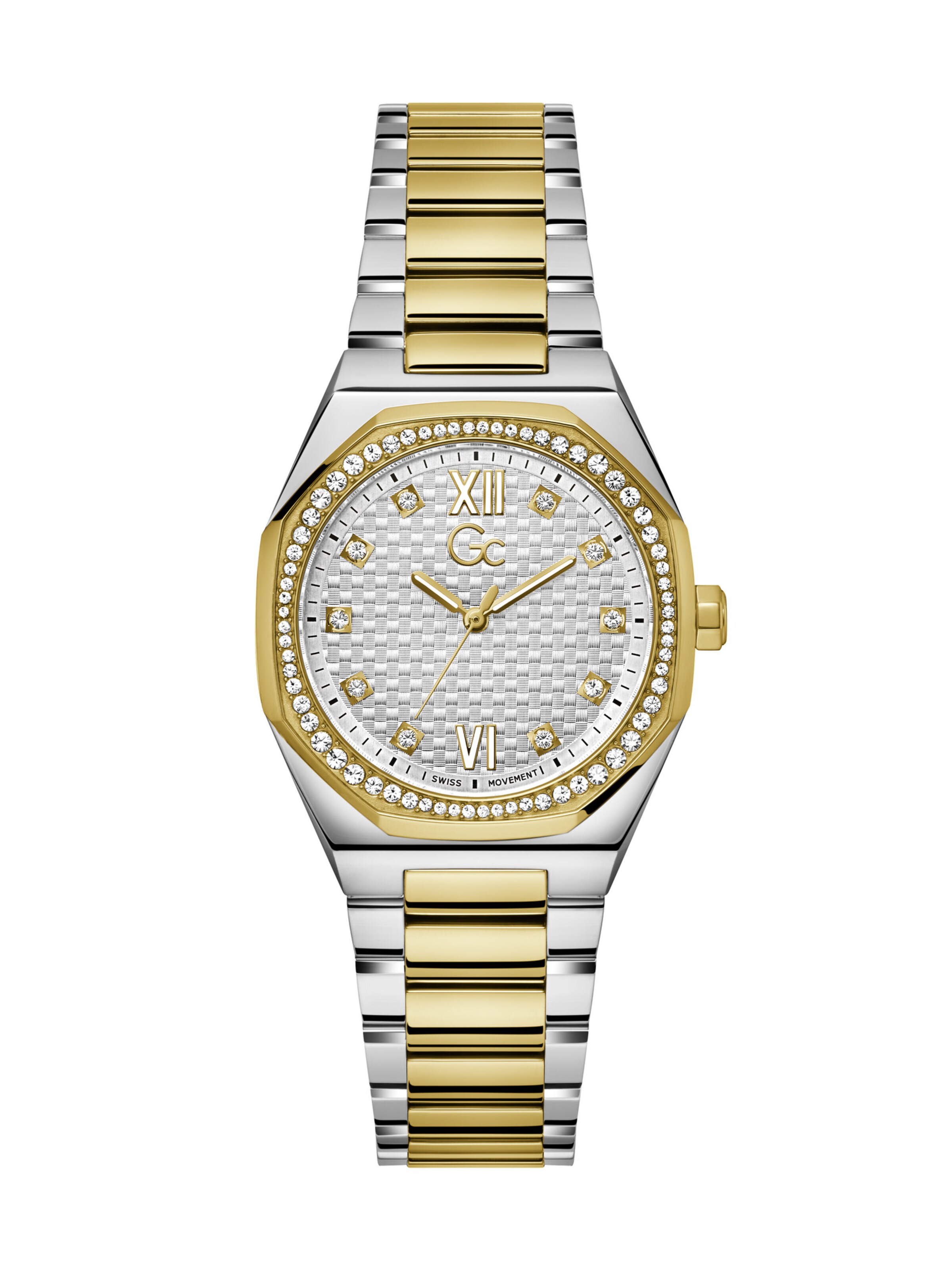 Gc Analog watch 'Coussin Sleek' in Mixed colours: front