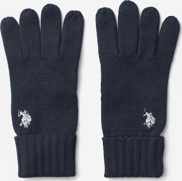U.S. POLO ASSN. Fingerhandsker ' UUObi ' i blå: forside