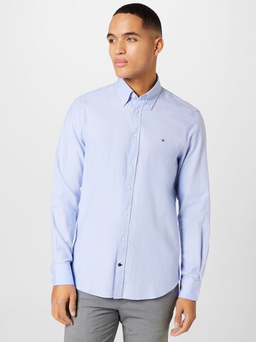 Tommy Hilfiger Tailored Regular fit Button Up Shirt in Blue: front