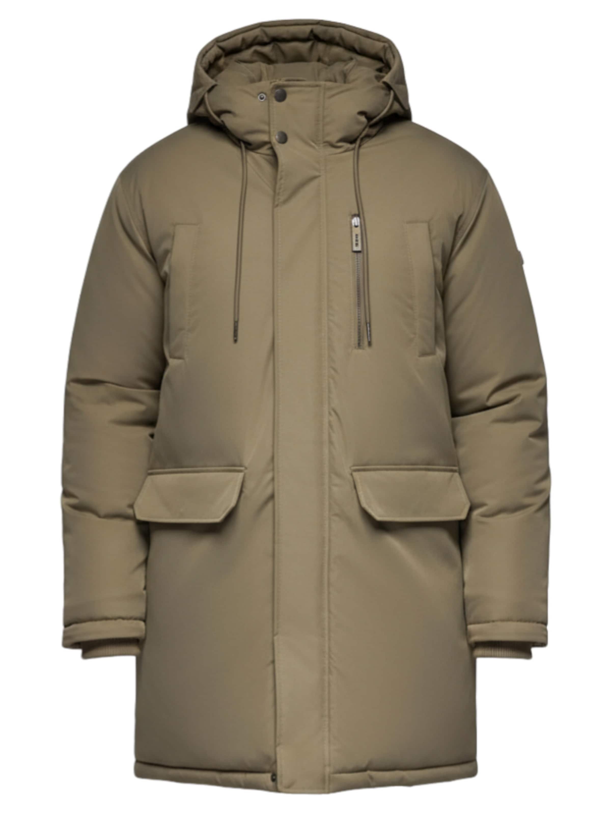 Ombre Winterjas 'OM-JAPJ-0313' in Groen: voorkant