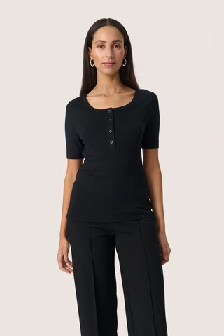 SOAKED IN LUXURY Shirt 'Ida' in Zwart: voorkant