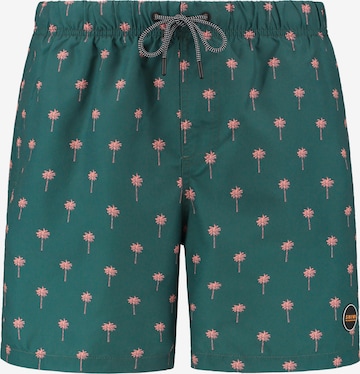 Shiwi Board Shorts 'Palm' in Green: front