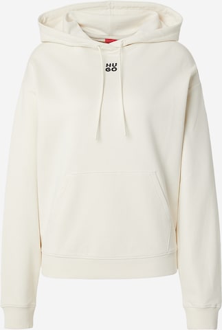 HUGO Mikina 'Delfinia' – bílá: přední strana