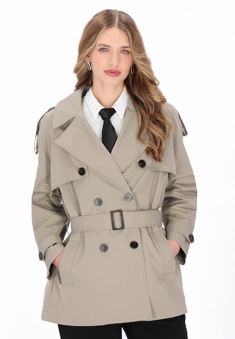 DreiMaster Klassik Between-Seasons Coat 'Classic' in Green: front