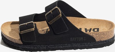 Bayton Pantoletter 'BENALLA' i sand / sort, Produktvisning