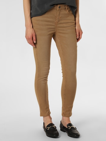 Cartoon Slimfit Jeans in Bruin: voorkant