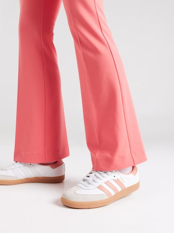 ONLY Flared Pleated Pants 'PEACH' in Pink