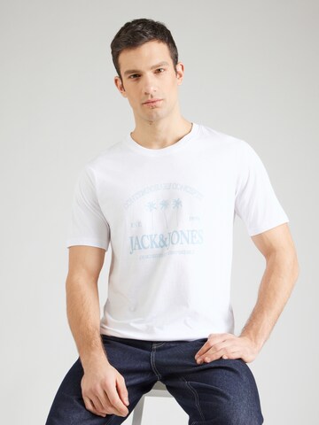 balta JACK & JONES Marškinėliai 'JORNANTUCKET': priekis
