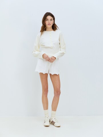 Cie Cie - regular Pantalón 'TIE' en blanco