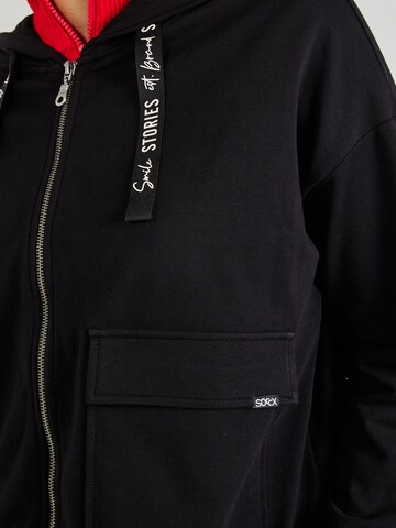 Soccx Sweatjacke in Schwarz