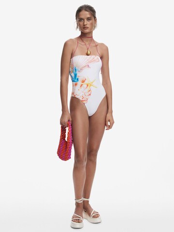 Desigual Bandeau Baddräkt i vit