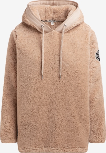 Soccx Hoodie aus Sherpa-Fleece mit Label Patch in sand, Produktansicht