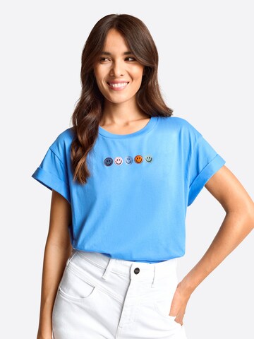 T-shirt Rich & Royal en bleu : devant