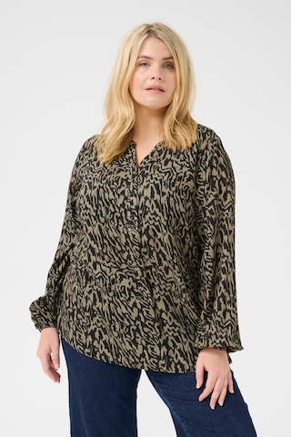 KAFFE CURVE Blouse 'KA Mahlena' in Black: front
