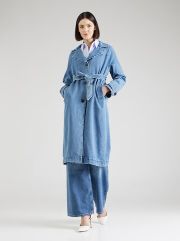 VERO MODA Between-Seasons Coat 'ADISON' in Blue: front