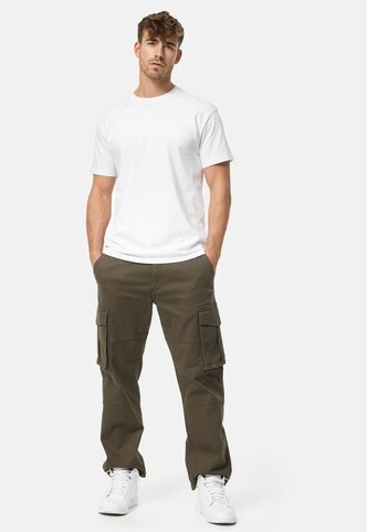 INDICODE JEANS Regular Cargo Pants 'Mauricio ' in Green