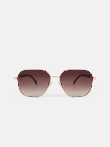 L37 HANDMADE SHOES Sunglasses 'GAMMA' in Gold: front