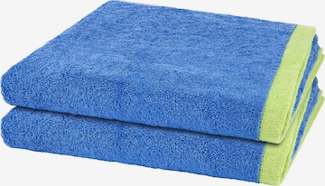 Cawö Handtuch 'Lifestyle Splash' in Blau: Vorderseite