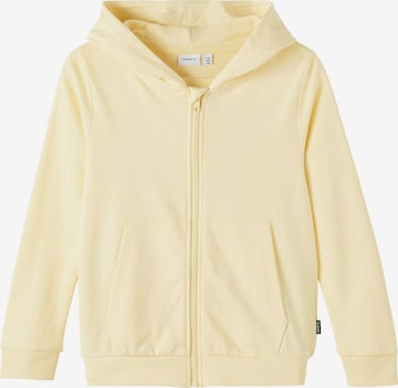 NAME IT Sweat jacket in Yellow: front