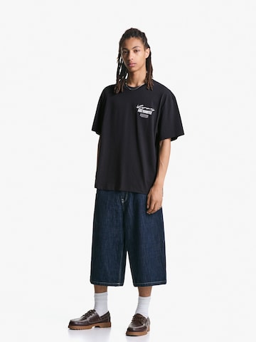 T-Shirt Bershka en noir