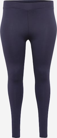 ONLY Carmakoma - Skinny Leggings 'TIME' em azul: frente