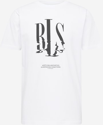 BLS HAFNIA Shirt 'North Sea' in Wit: voorkant