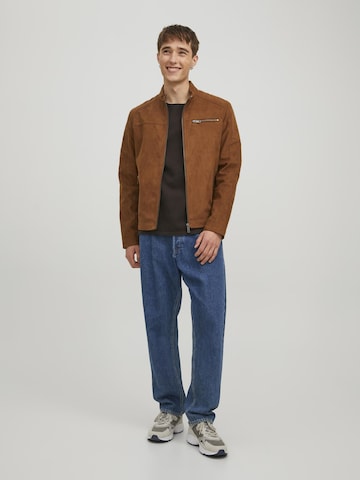 JACK & JONES Regular fit Between-season jacket 'JCORocky' in Brown