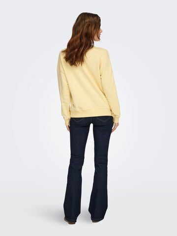 ONLY Sweatshirt 'Kita' in Yellow