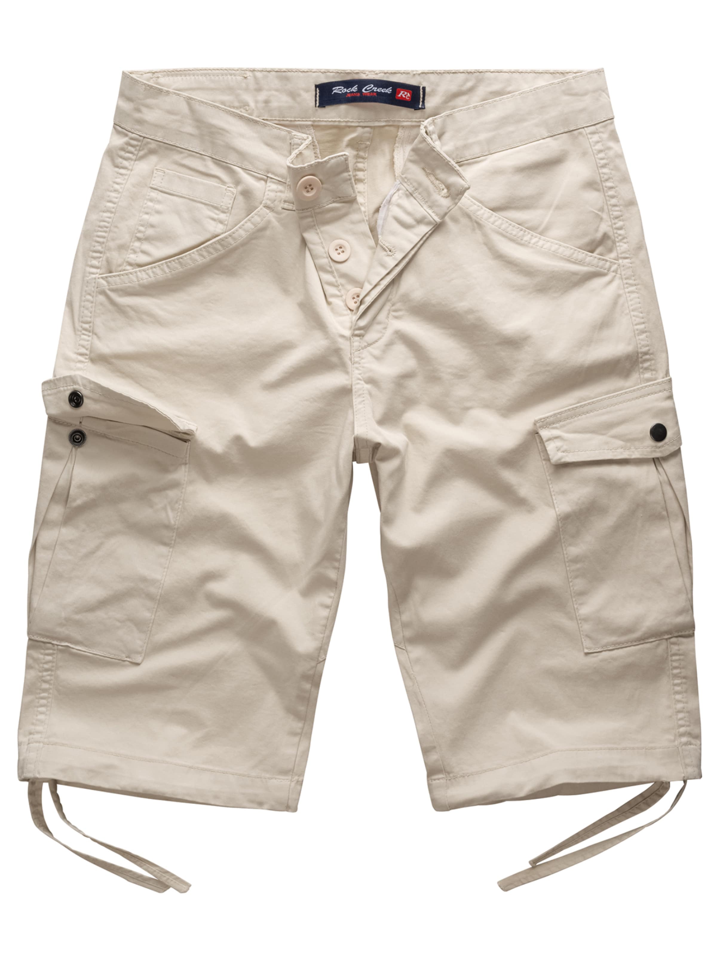 Rock Creek Cargo Pants in Beige: front