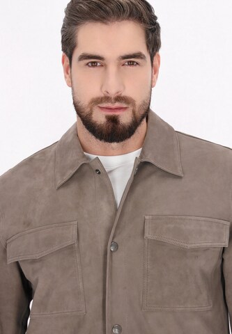 DreiMaster Vintage Демисезонная куртка 'Classic Look' в Серый