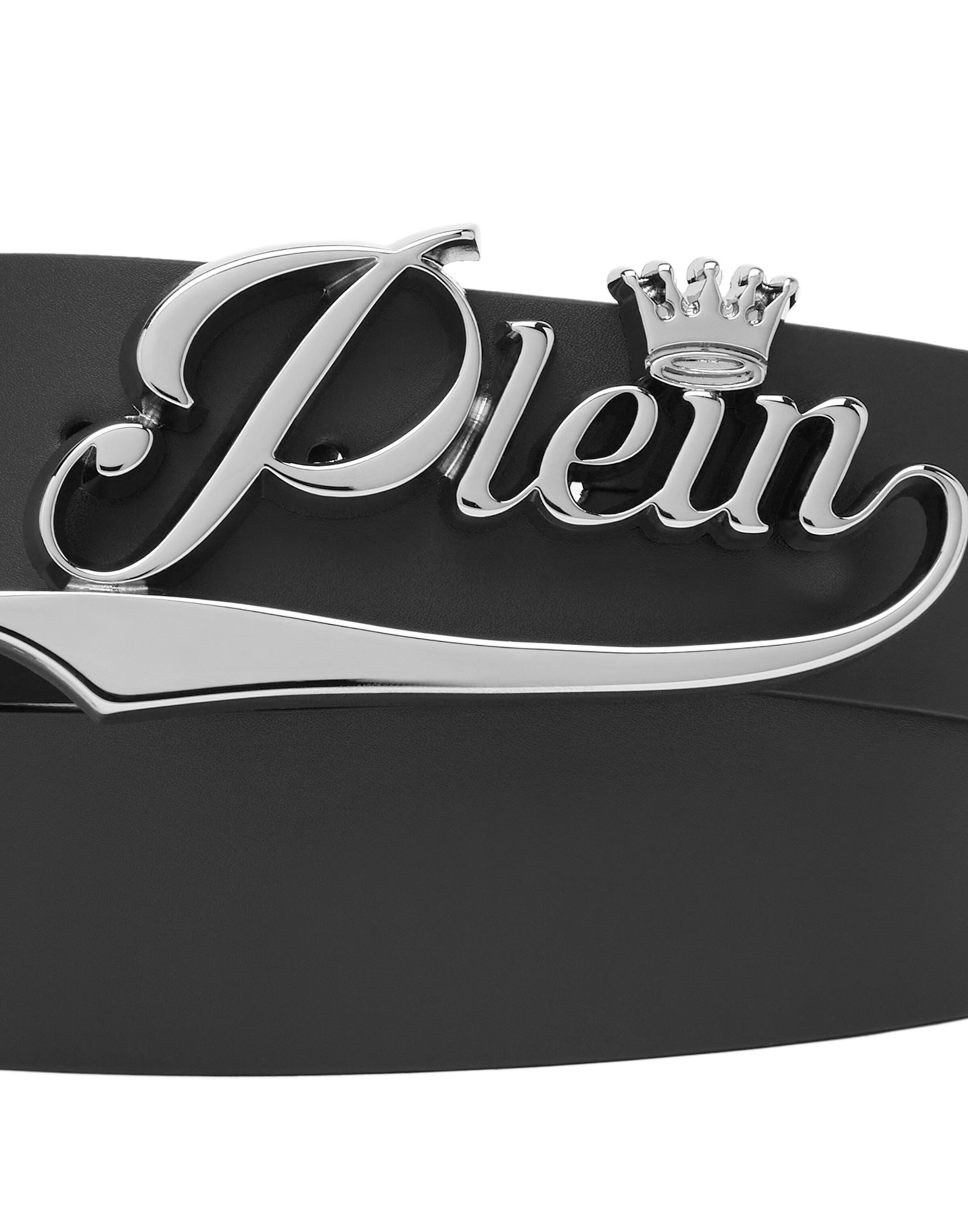 Philipp Plein Riem 'King Plein' in Zwart