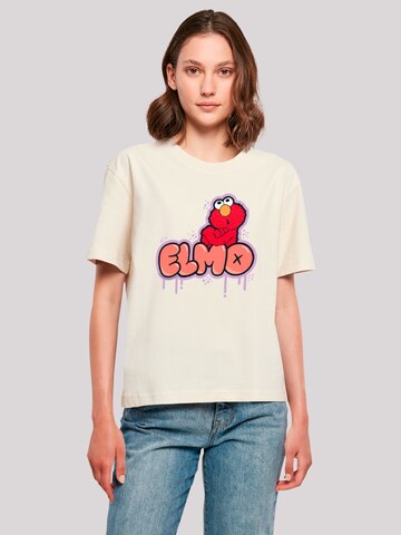 T-shirt 'Sesame Street' F4NT4STIC en beige : devant