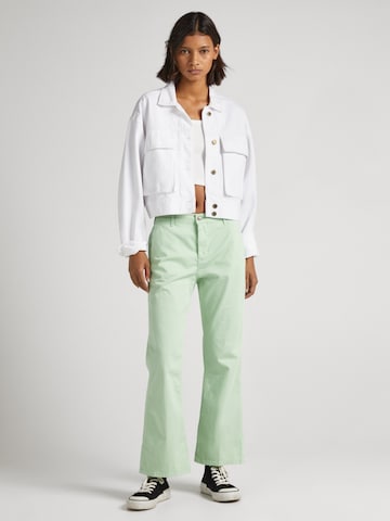 Pepe Jeans Flared Pants 'LULA' in Green