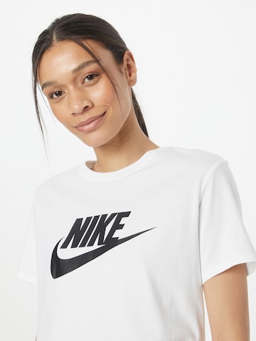 Nike Sportswear Skinny Functioneel shirt 'Essential' in Wit