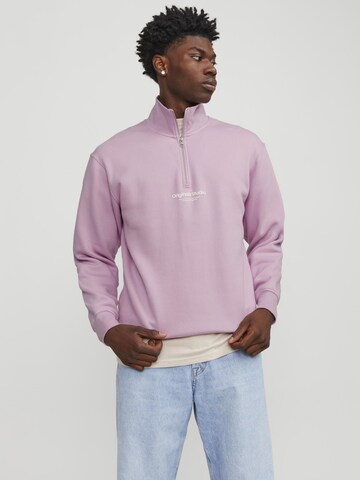 JACK & JONES Sweatshirt 'Vesterbro' in Pink: predná strana