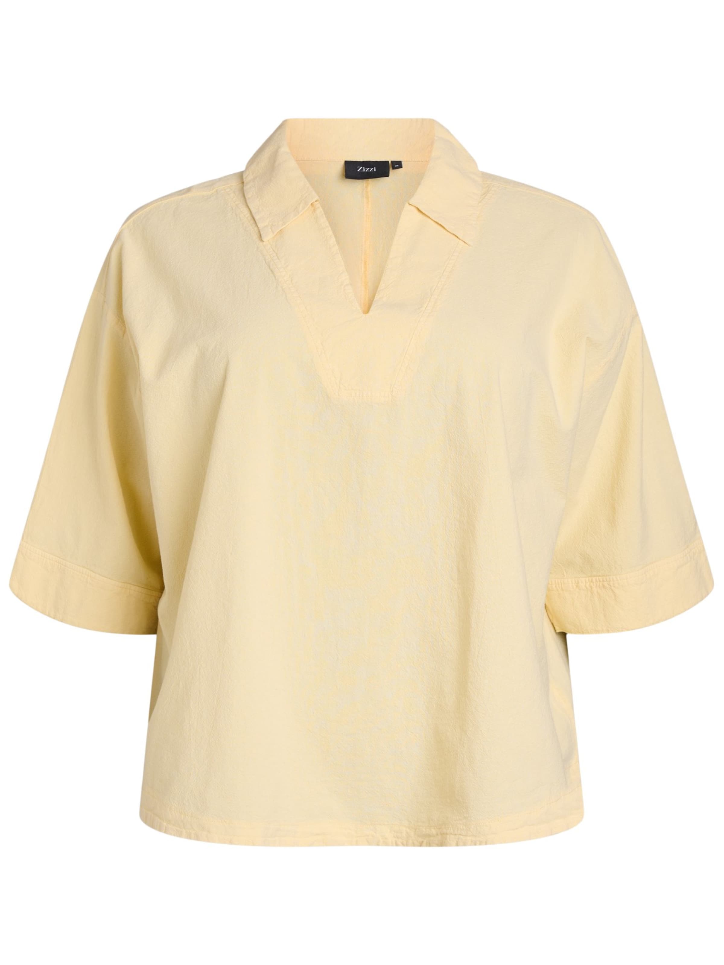 Zizzi Bluza 'Eello' | rumena barva: sprednja stran