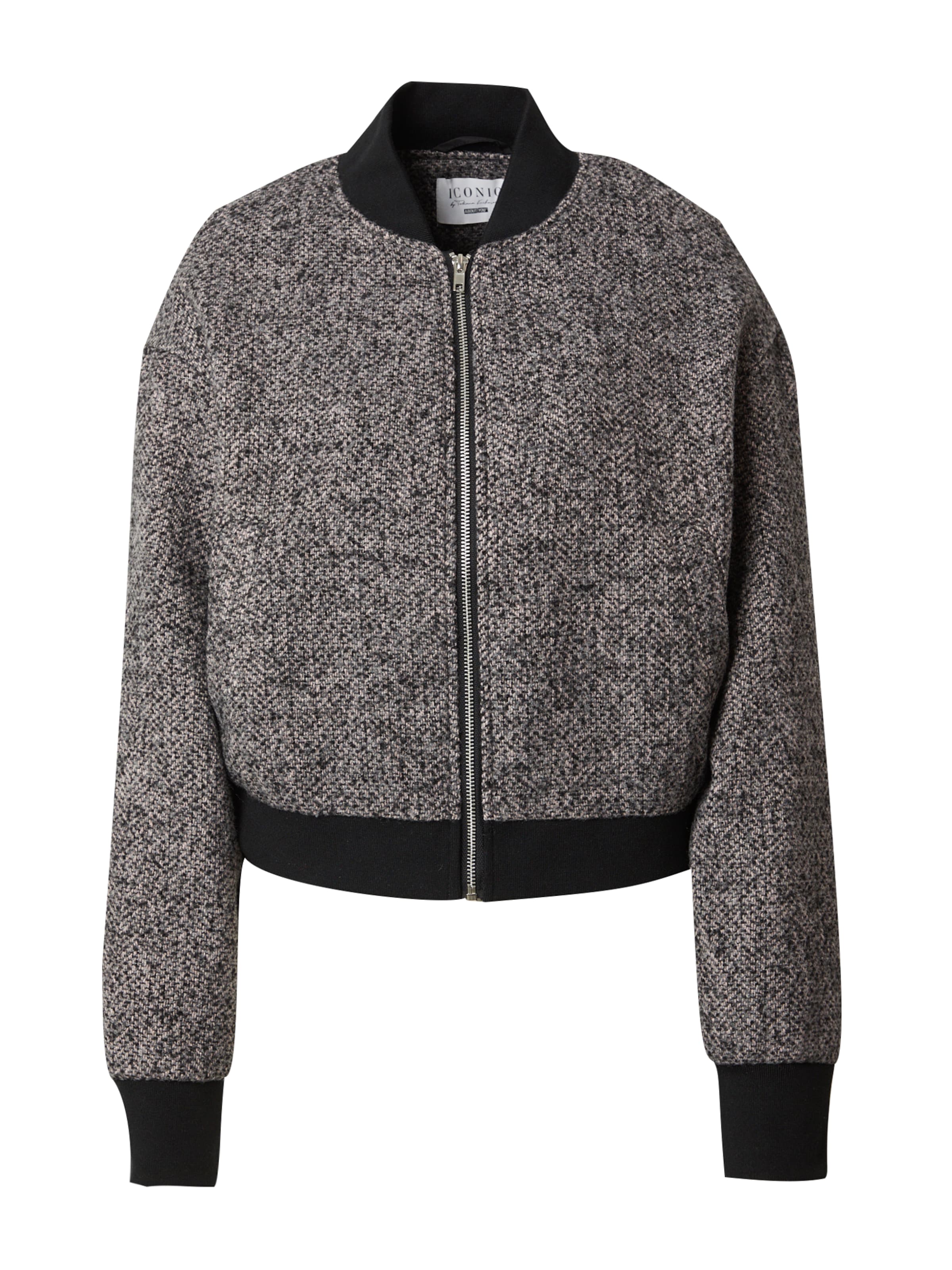 ABOUT YOU x Iconic by Tatiana Kucharova Prechodná bunda 'Orelia' - Sivá: predná strana