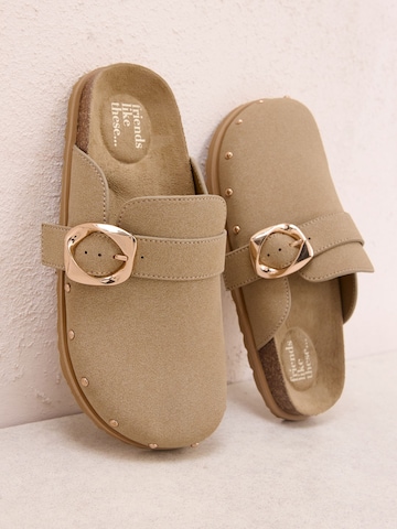 brūns Friends Like These Ādas čības