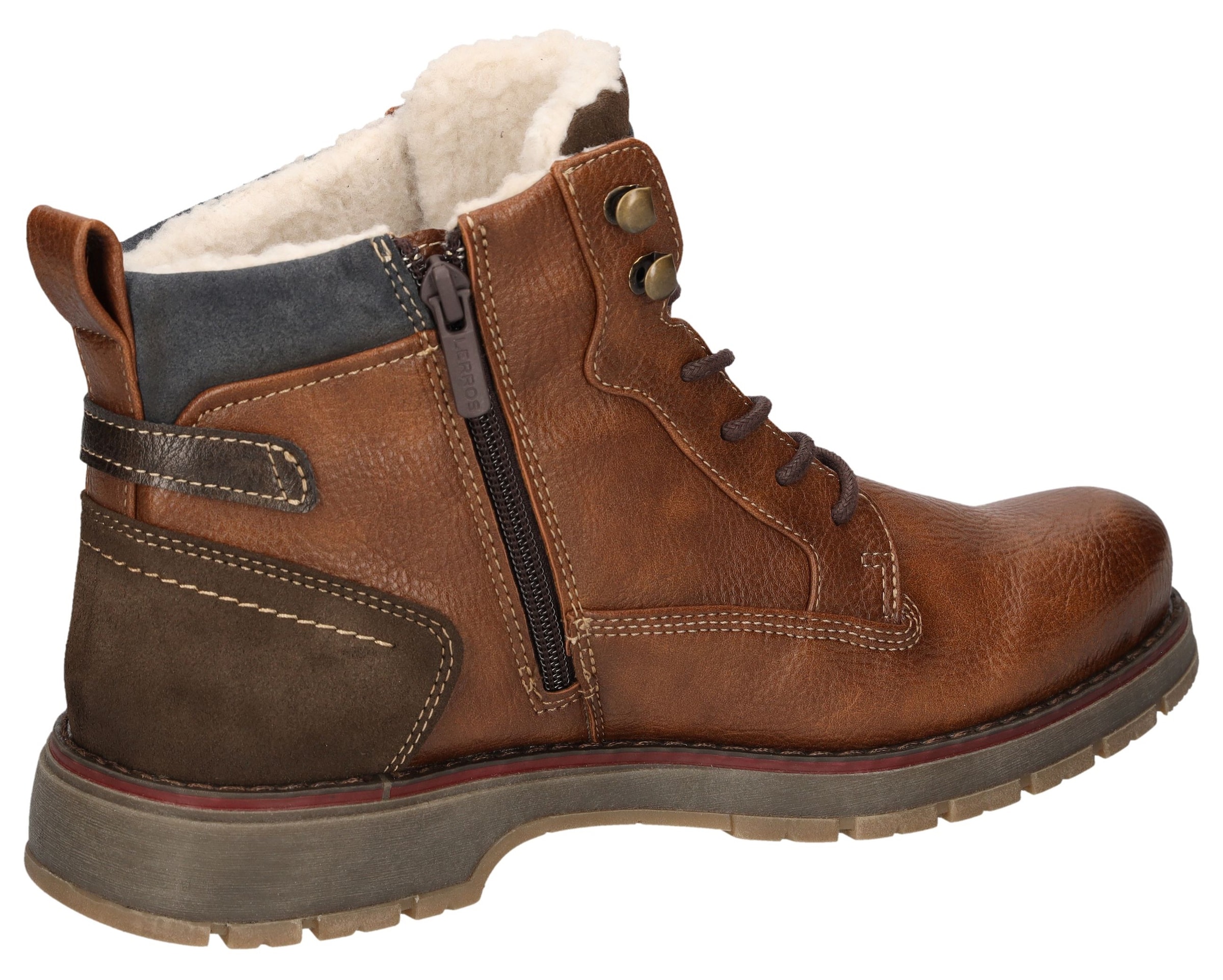LERROS Lace-Up Boots in Brown