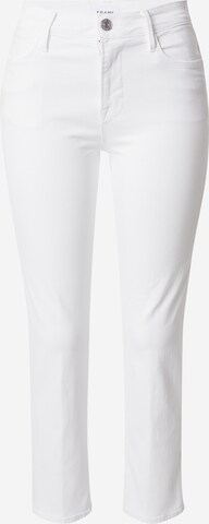 FRAME Regular Jeans in White: front