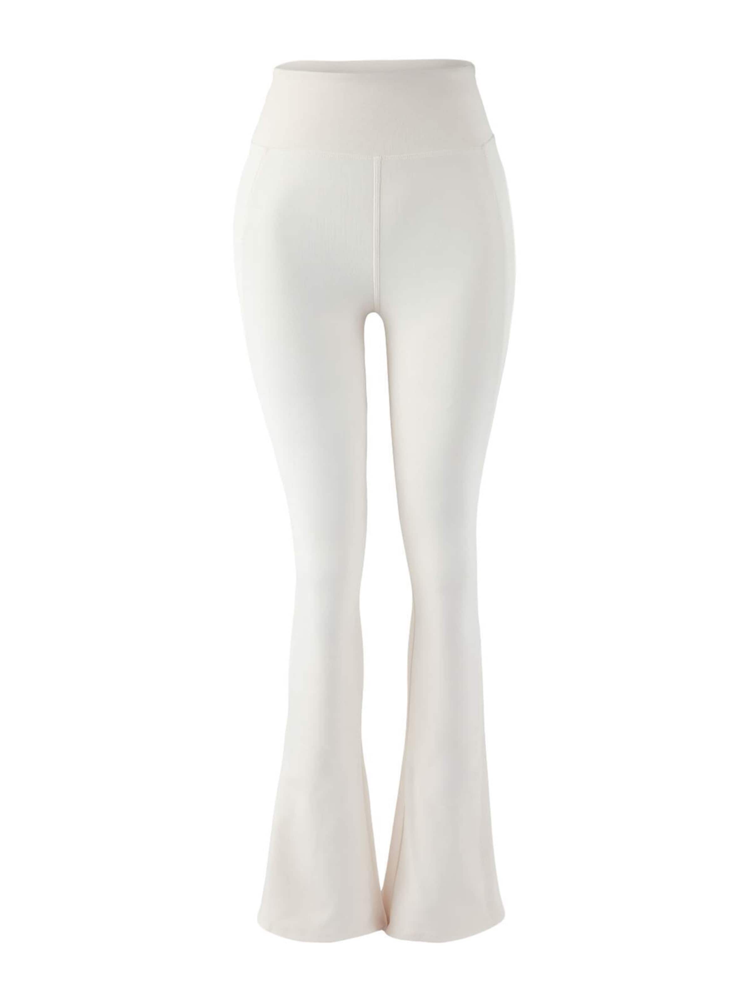 Trendyol Rozšírený strih Legíny - Béžová: predná strana