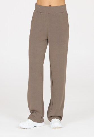 Athlecia Loose fit Sports trousers 'Jacey' in Brown: front