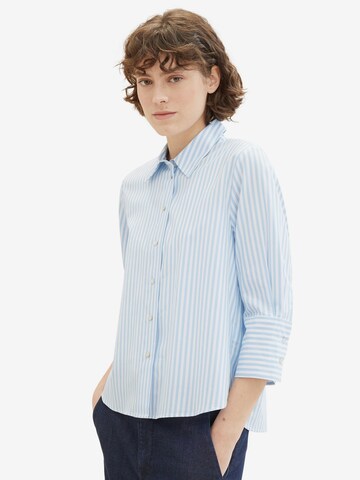 TOM TAILOR Blouse in Blue: front