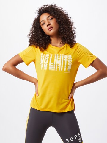 Maglia funzionale 'Tech Touch' di Superdry in giallo: frontale